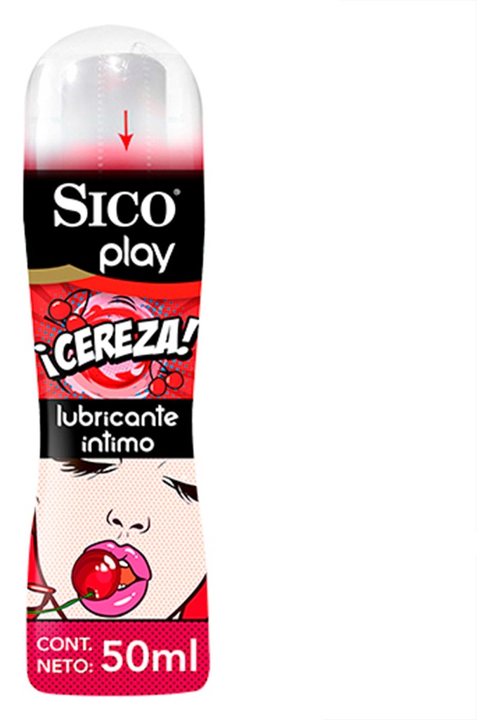 Sico® Play Lubricante Íntimo, Sabor Cereza De 50 Ml
