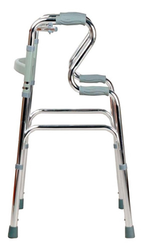 Andadera Doble Apoyo De Aluminio Plegable Ajustable Andador