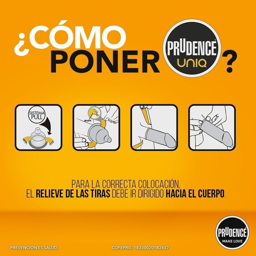 Condones Sin Látex Prudence Uniq 3 Condones