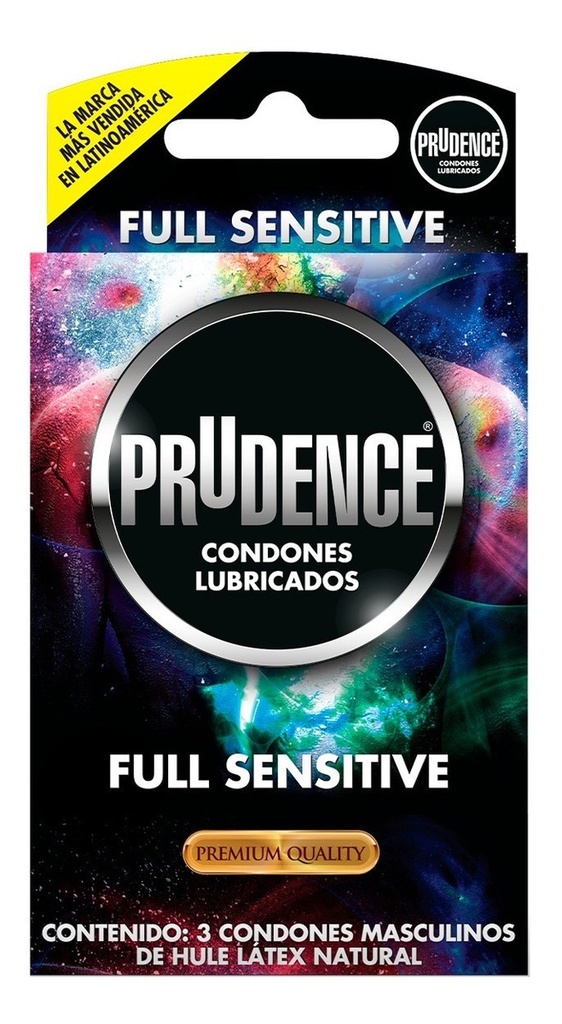 Condones De Látex Prudence Premium Full Sensitive 3 Condones