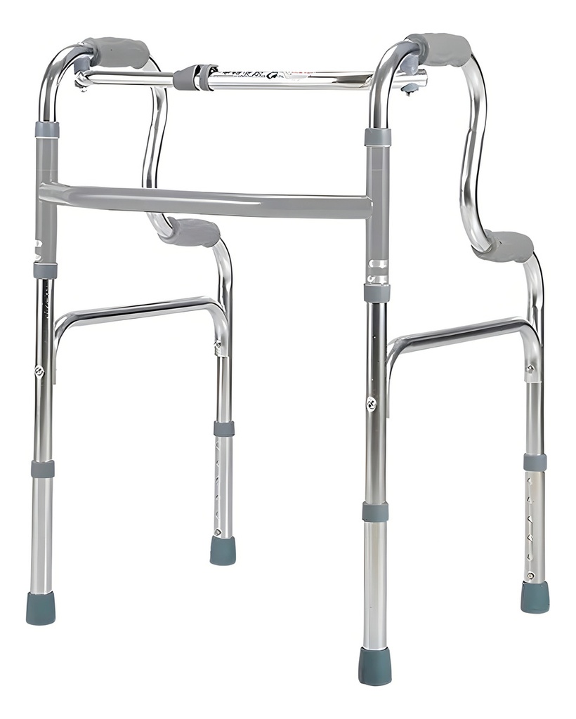 Andadera Doble Apoyo De Aluminio Plegable Ajustable Andador