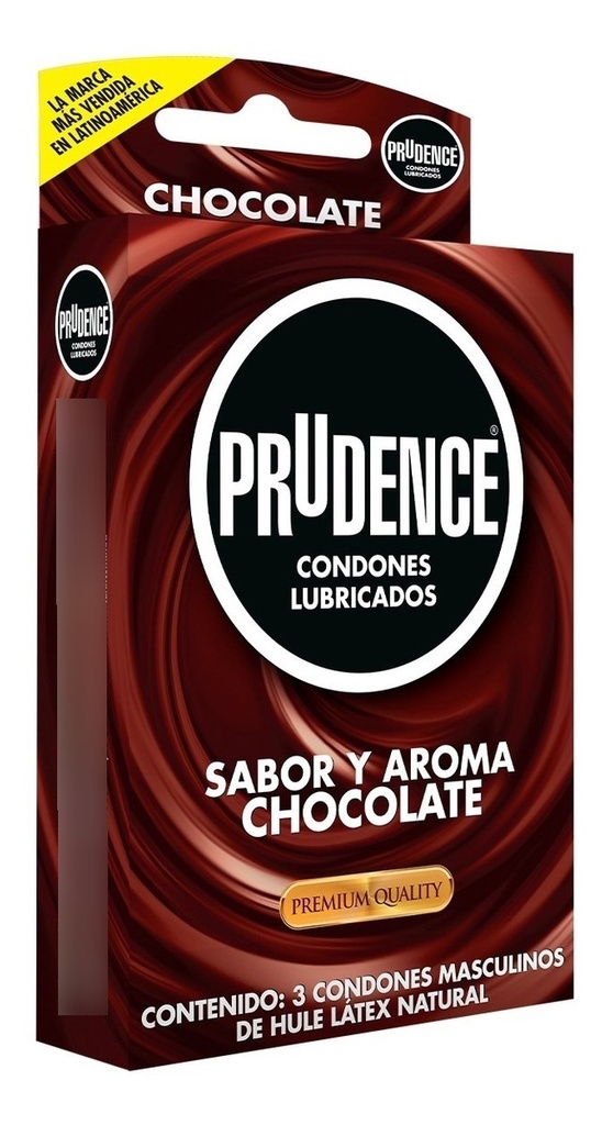 Condones De Látex Prudence Sabor Chocolate 3 Condones