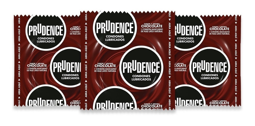 Condones De Látex Prudence Sabor Chocolate 3 Condones