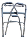Andadera Doble Apoyo De Aluminio Plegable Ajustable Andador