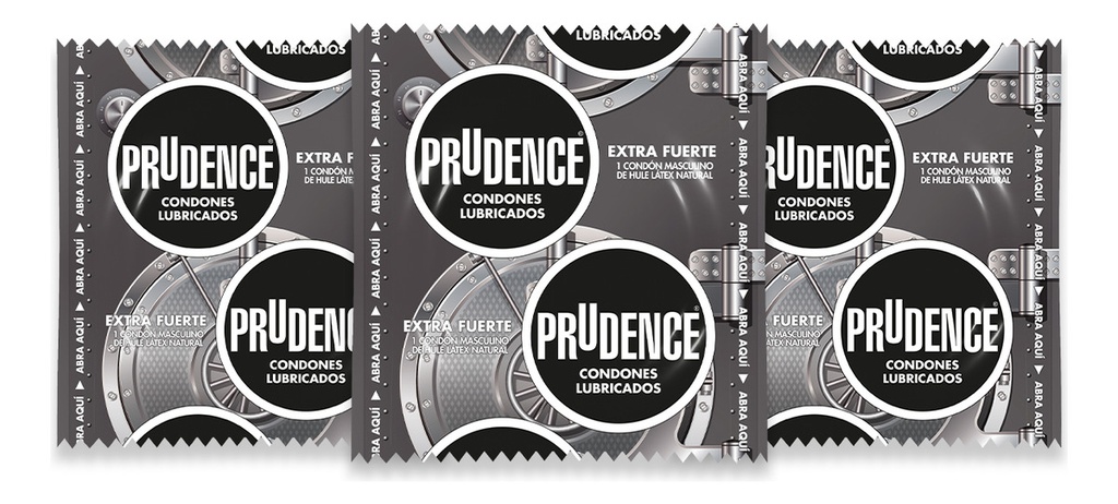 Condones De Látex Prudence Extra Fuerte 3 Condones Premium