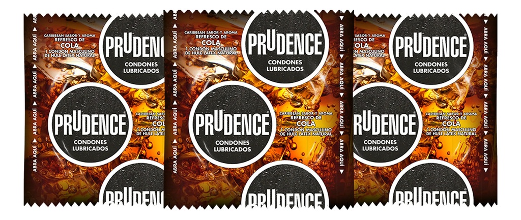 3 Condones Prudence Con Sabor Y Aroma Refresco De Cola