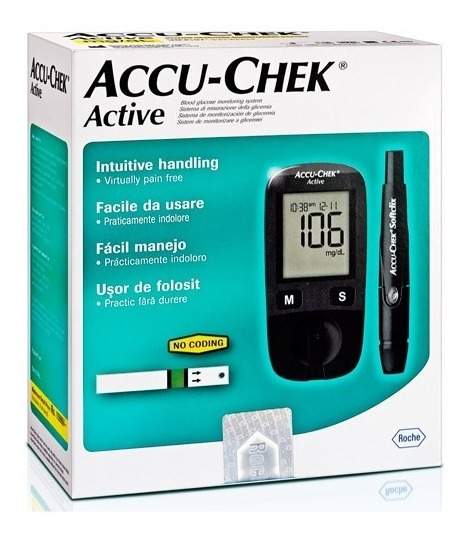 Glucómetro Accu-chek Active Negro