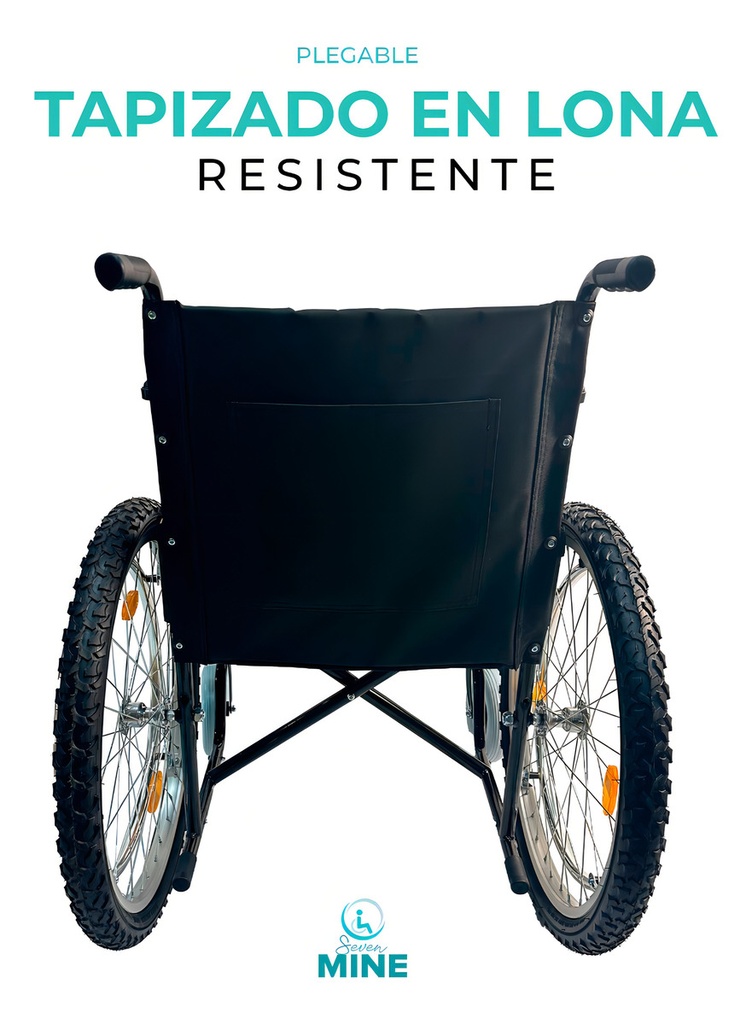 Silla De Ruedas Todo Terreno, Llantas Traseras 24 | Sc390 Color Negro