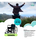 Silla De Ruedas Todo Terreno, Llantas Traseras 24 | Sc390 Color Negro