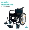 Silla De Ruedas Todo Terreno, Llantas Traseras 24 | Sc390 Color Negro