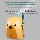 Nebulizador Compresor Pediatrico/infantil Con Mascarilla Color Cafe