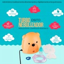 Nebulizador Compresor Pediatrico/infantil Con Mascarilla Color Cafe