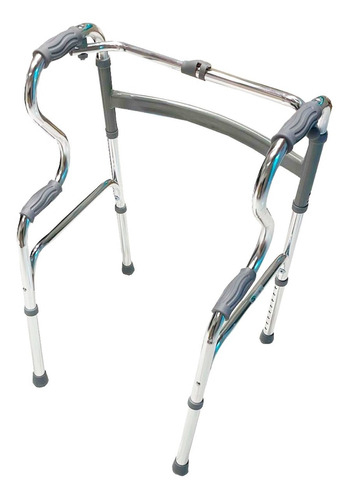 Andadera Doble Apoyo De Aluminio Plegable Ajustable Andador