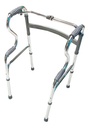 Andadera Doble Apoyo De Aluminio Plegable Ajustable Andador