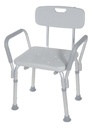 Banco Ducha Con Respaldo Y Brazos Desarmables - Silla