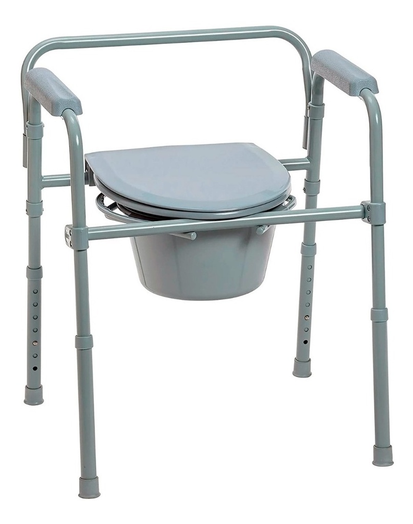 Silla Comodo 3 En 1 Wc Silla Ducha Aumento Baño Adultos Mayores Medicalstore Confrtable Plegable