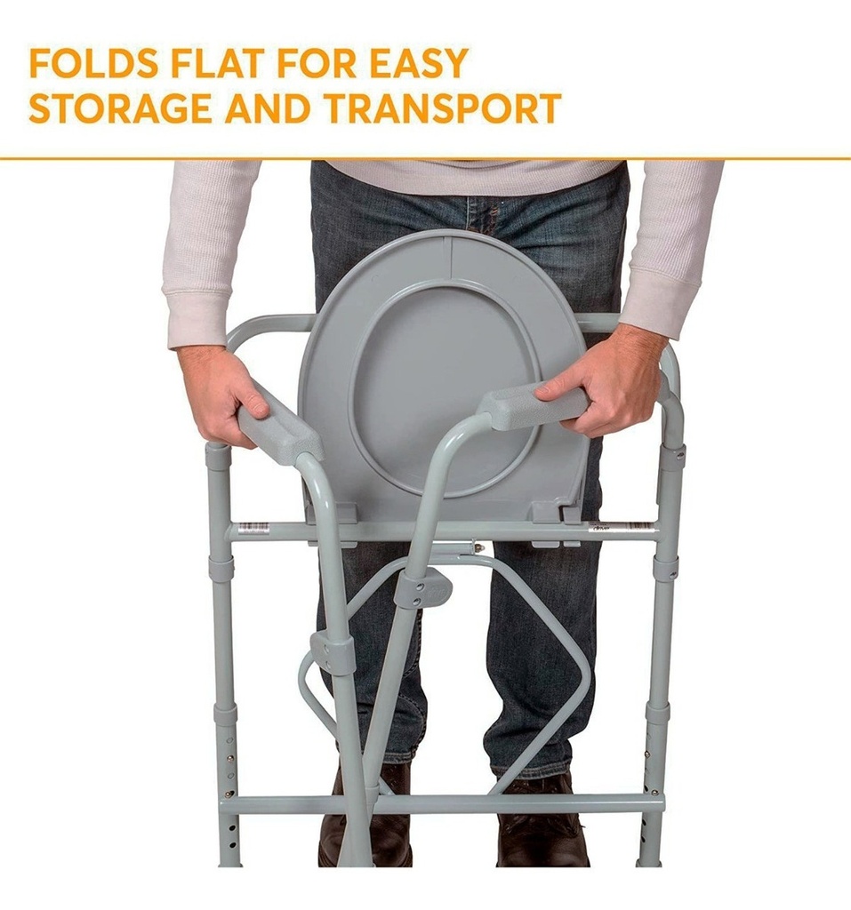 Silla Comodo 3 En 1 Wc Silla Ducha Aumento Baño Adultos Mayores Medicalstore Confrtable Plegable