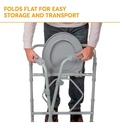 Silla Comodo 3 En 1 Wc Silla Ducha Aumento Baño Adultos Mayores Medicalstore Confrtable Plegable
