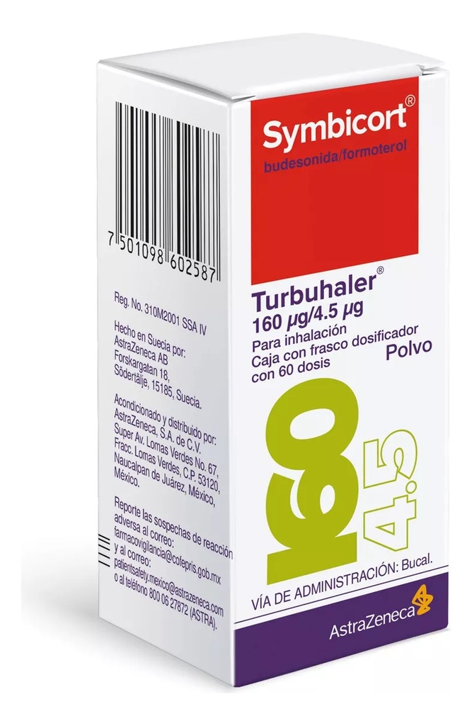Symbicort Turbuhaler Frasco 160/4.5ug 60 Dosis