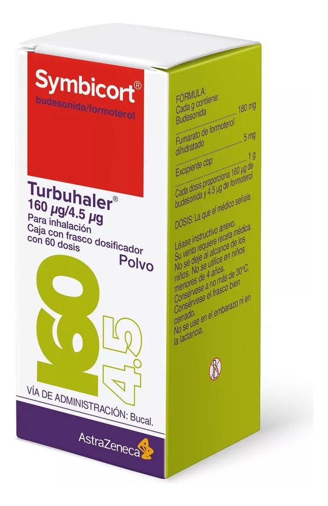 Symbicort Turbuhaler Frasco 160/4.5ug 60 Dosis