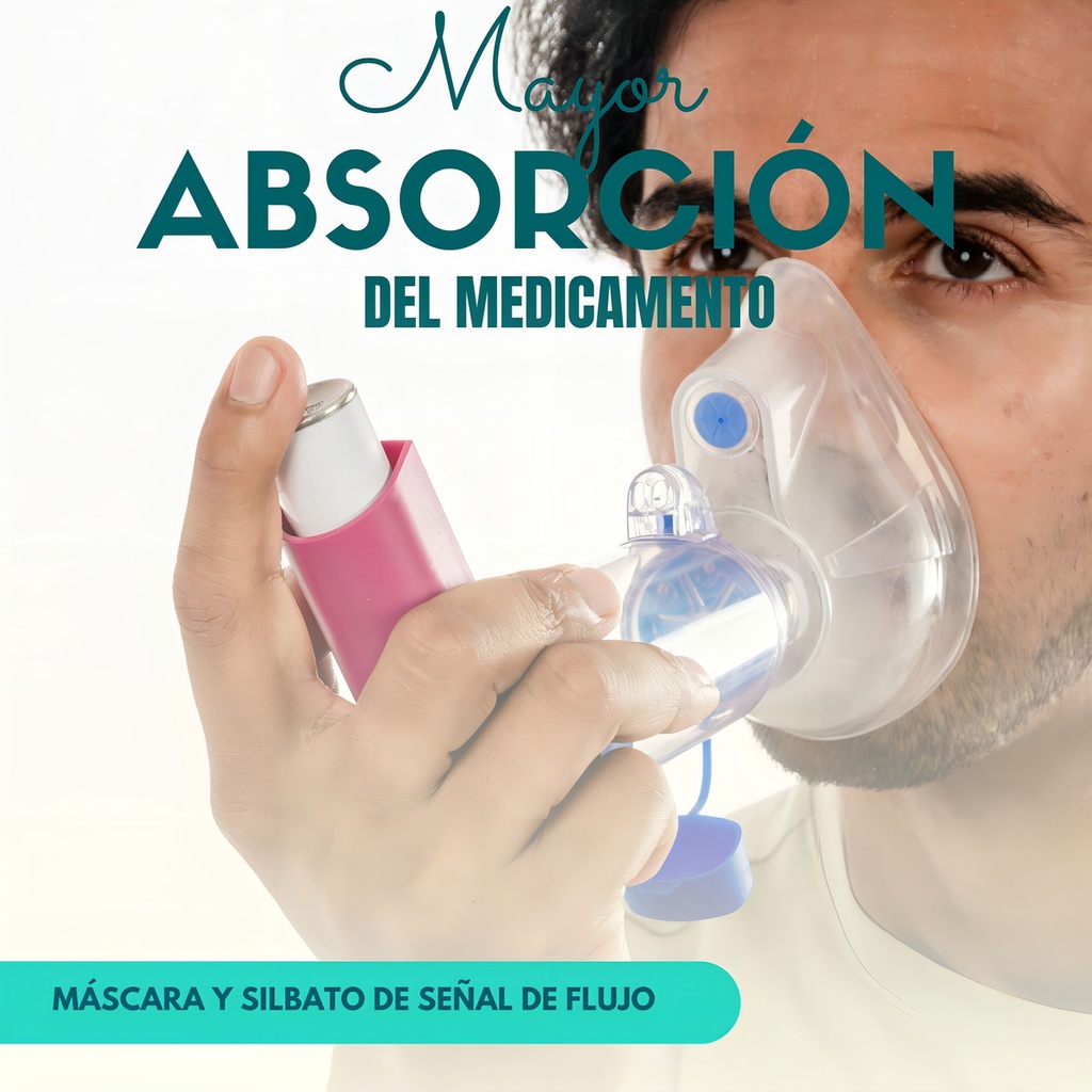 Aerocámara Para Adulto Espaciadora Con Válvula | Aerochamber