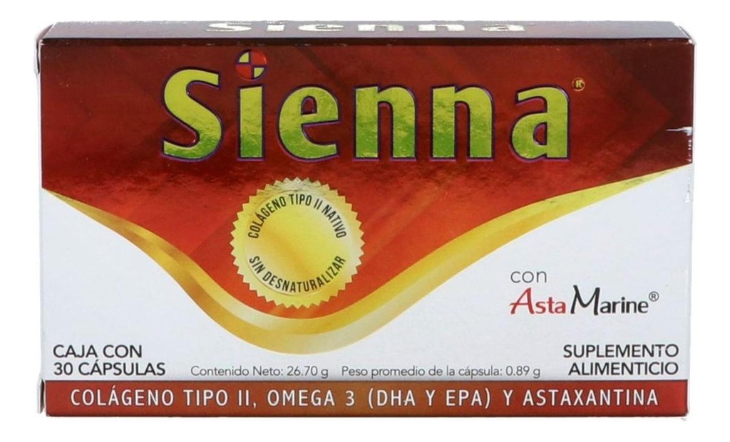 Sienna Suplemento Alimenticio Cap C30, Pack Of 1