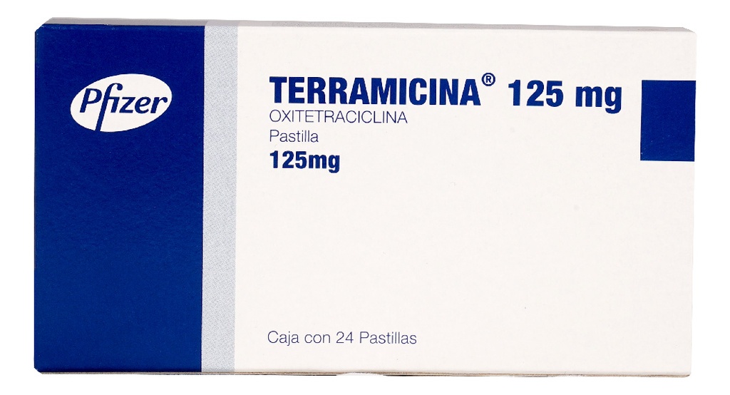 Terramicina Tableta 125 Mg, 24 Trociscos