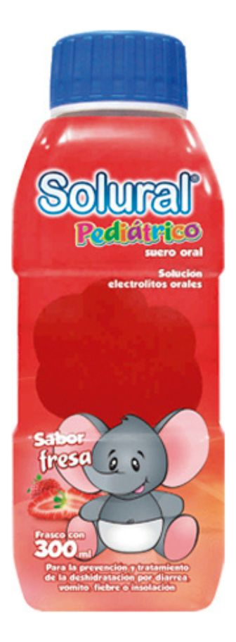Solural Fresa Solución Oral, 1 Frasco 300 Ml