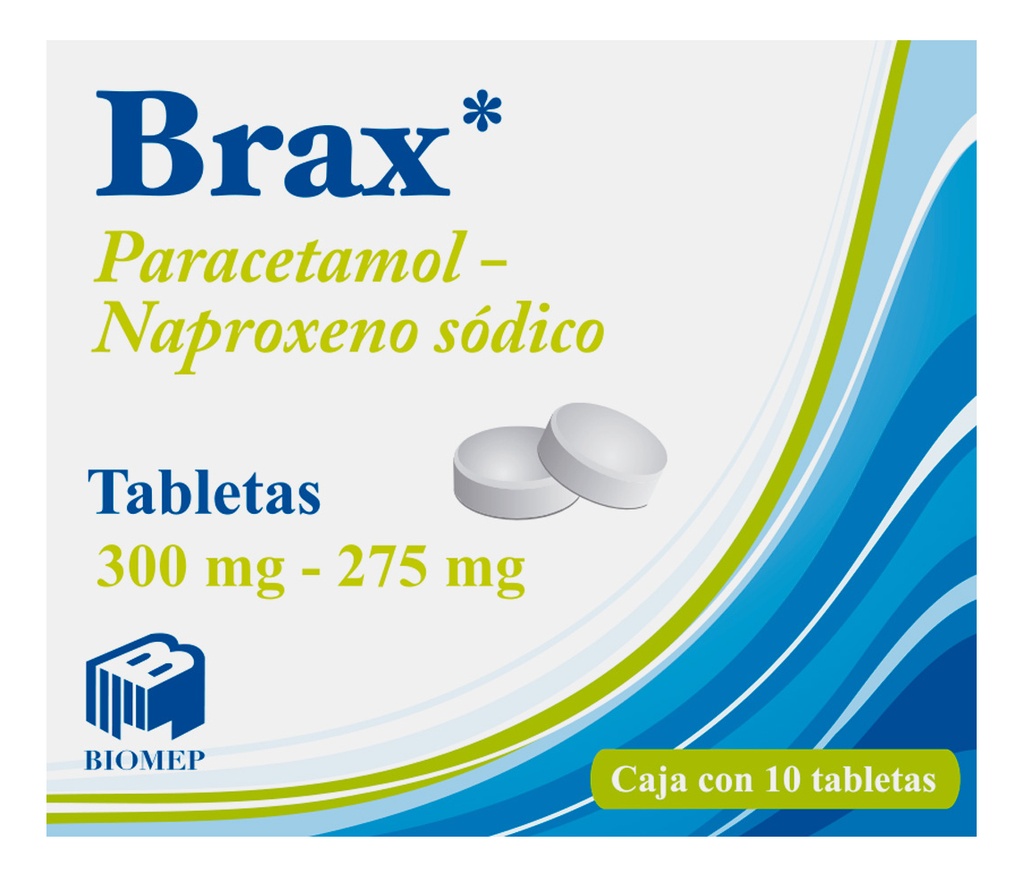 Brax Tableta 275 Mg/300 Mg, 10 Tabletas