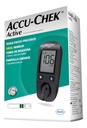 Accu Chek Glucómetro Active Con 10 Tiras Y 10 Lancetas Color Sin Color