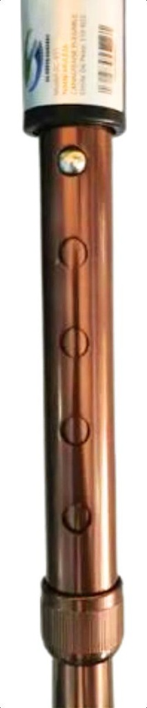 Muleta Bastón Plegable Canadiense Aluminio Ajustable Bronce