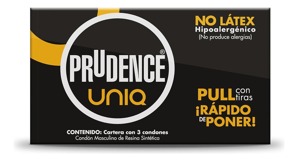 Condones Sin Látex Prudence Uniq 3 Condones