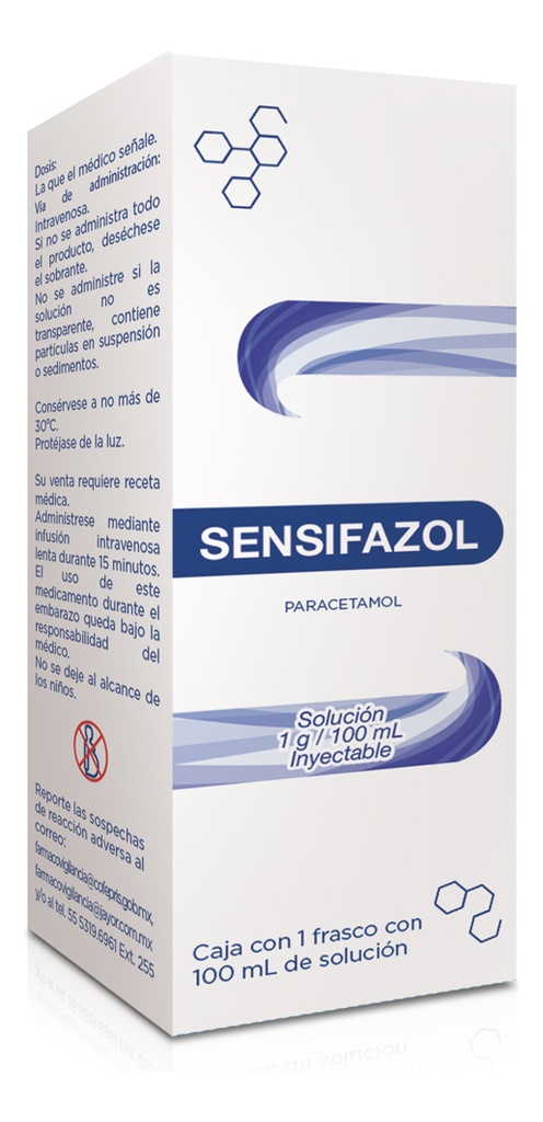 Sensifazol Solución 1000 Mg, 1 Frasco 100 Ml
