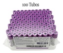 Tubo Vacutainer Bd De 4ml Lila Caja Con 100 Piezas