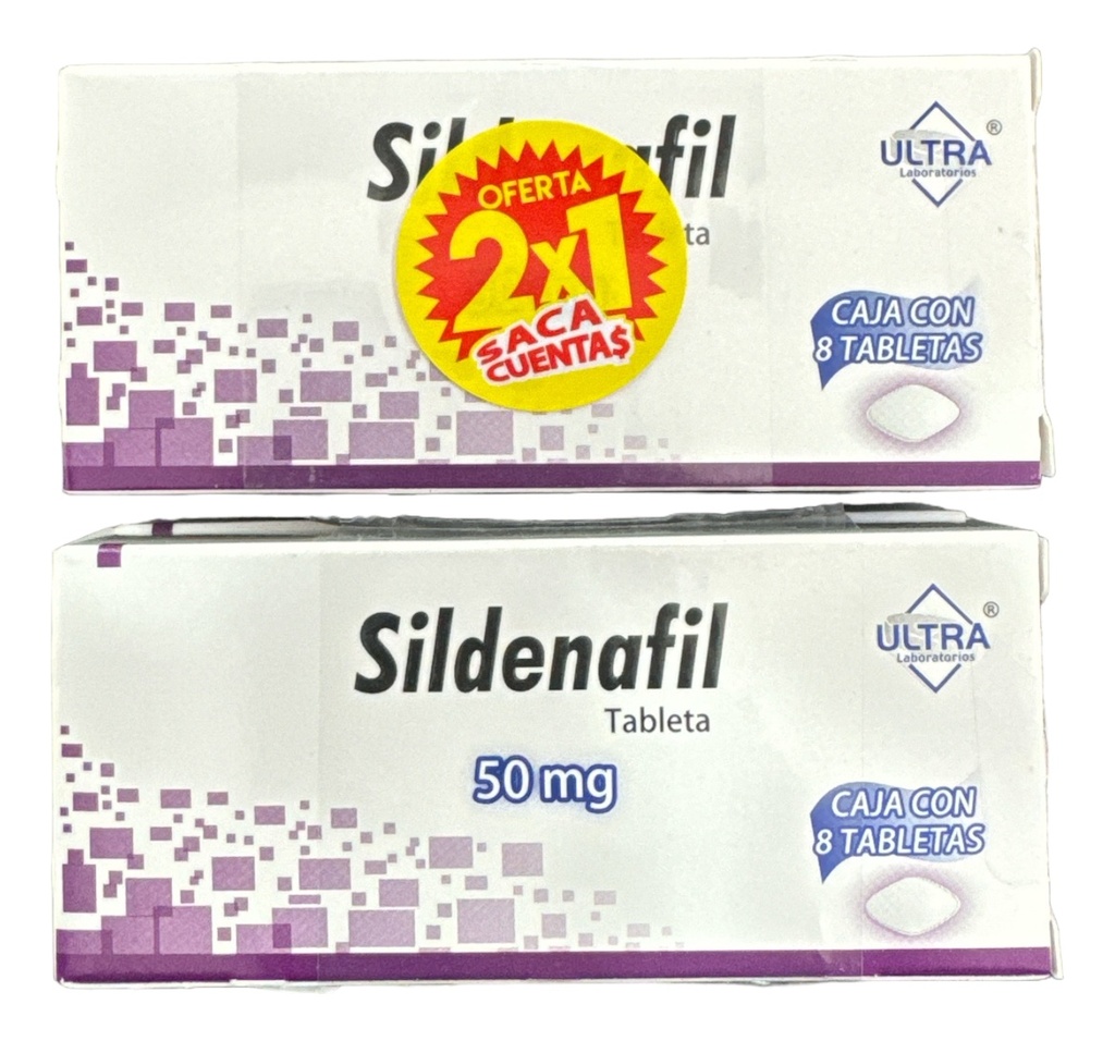 2x1 Sildenafil 50 Mg C/8 Tabletas Ultra