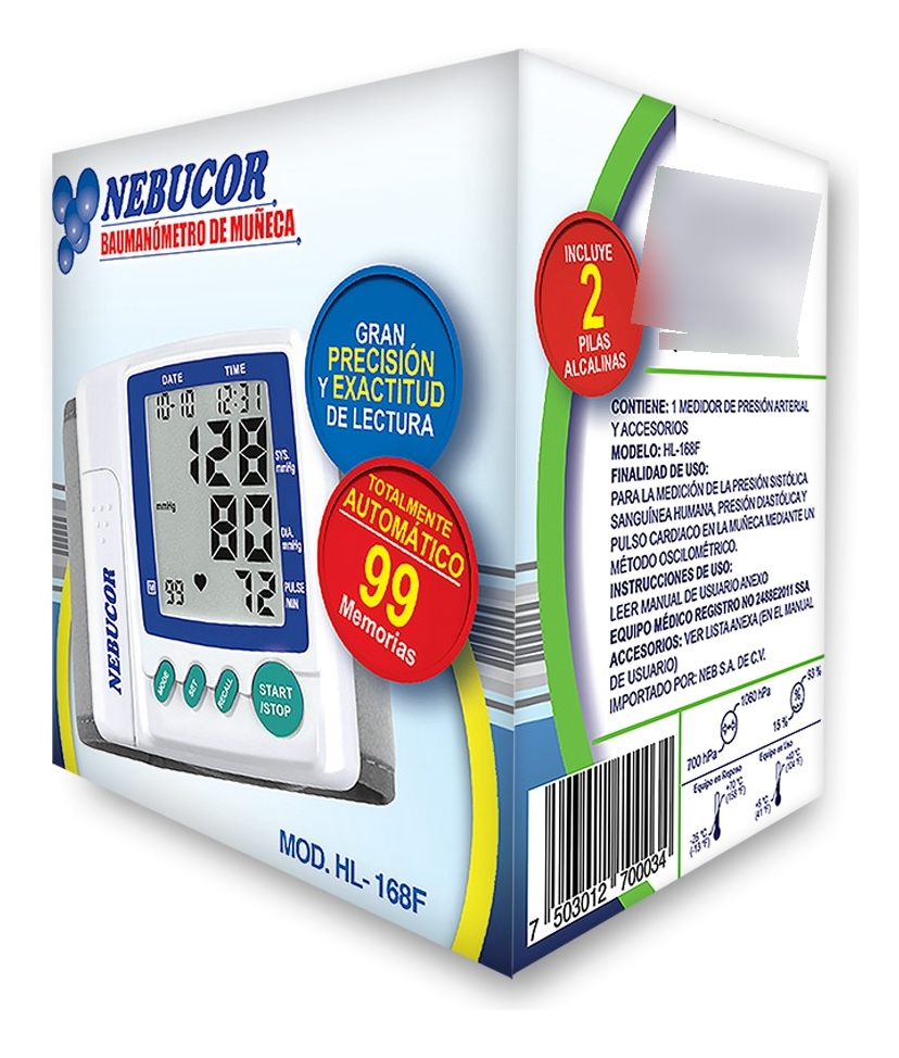 Nebucor Baumanómetro Digital Para Muñeca