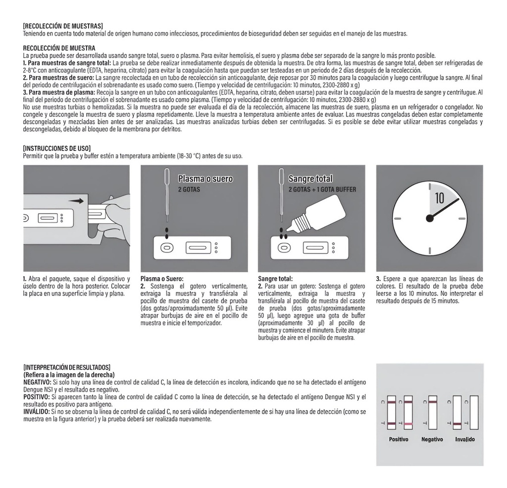 Prueba Dengue Realy Tech Caja 25