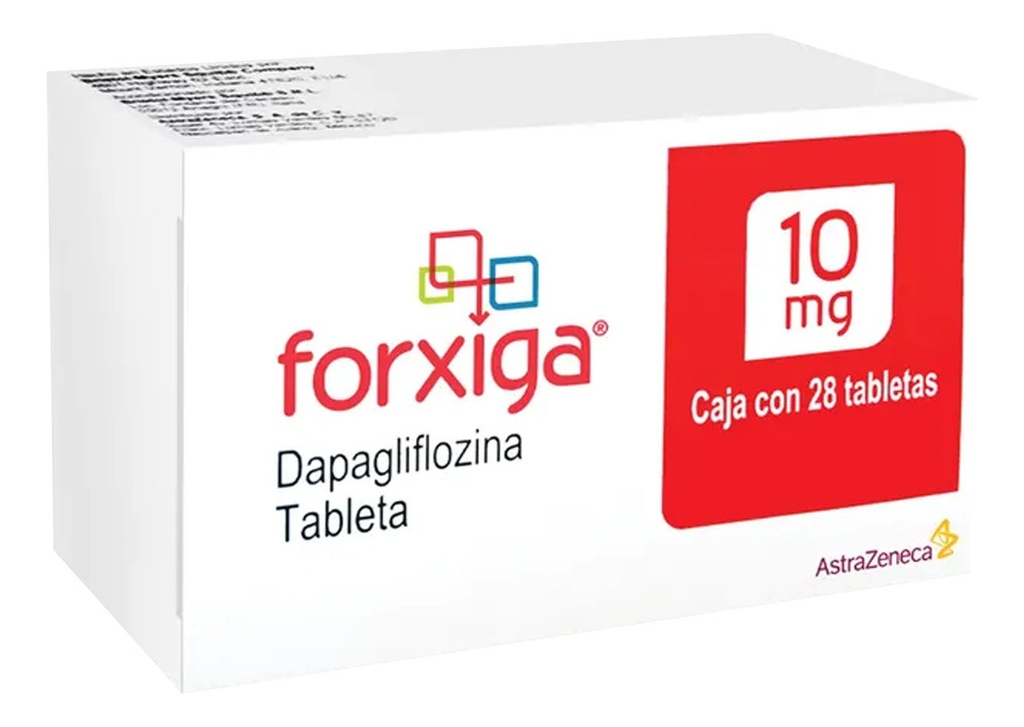 Forxiga 10mg  Dapagliflozina Con 28 Tabletas Pack 3 Piezas
