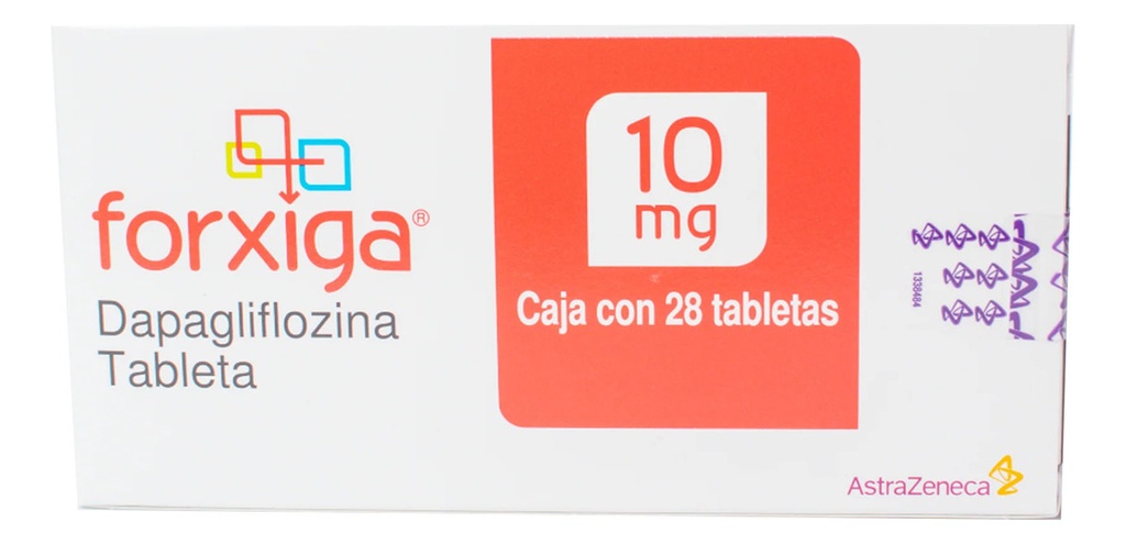 Forxiga 10mg  Dapagliflozina Con 28 Tabletas Pack 3 Piezas