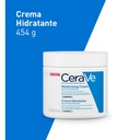 Cerave Crema Hidratante Piel Seca A Muy Seca | Piel Hidratada Hasta Por 48 Horas | Con 3 Ceramidas Esenciales | Contiene Ácido Hialurónico | Desarrollada Con Dermatólogos | 454ml | 16oz