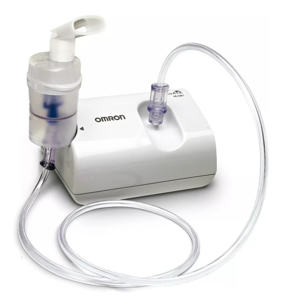 Omron Nebulizador De Compresor Caja Con Kit Color Blanco