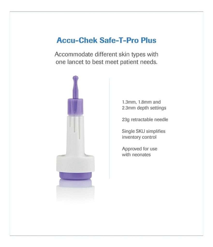 Lancetas Accu-chek Safe T Pro Plus Caja Con 200 Lancetas