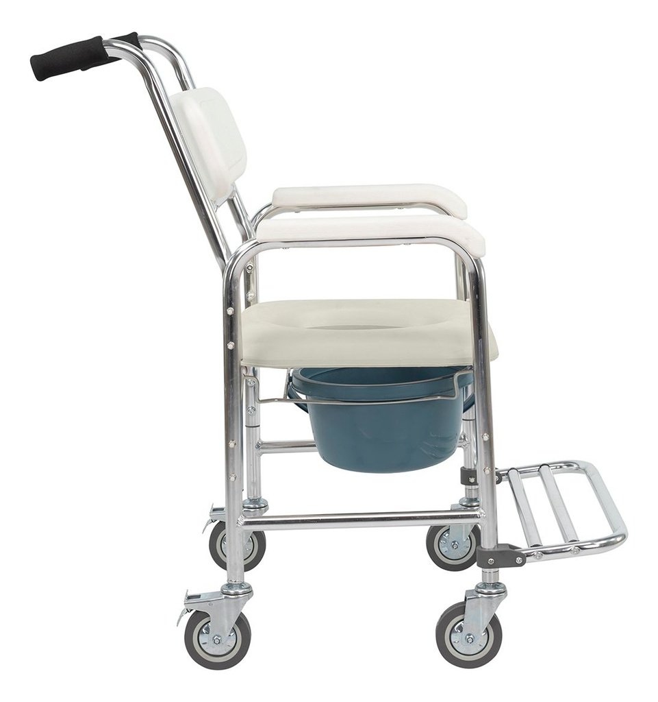 Silla Para Baño 3 En 1 Ducha Comodo Wc Ruedas Medical Ligera Descansapies