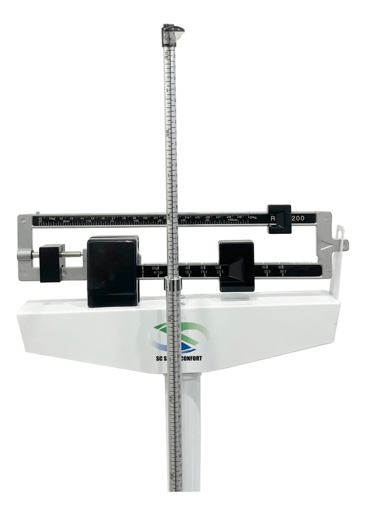 Báscula Con Estadimetro Soporta 200kg, Tallímetro 1.9 M