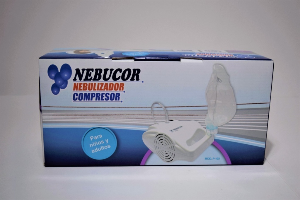 Nebulizador Nebucor P-103 Compresor Blanco Silencioso