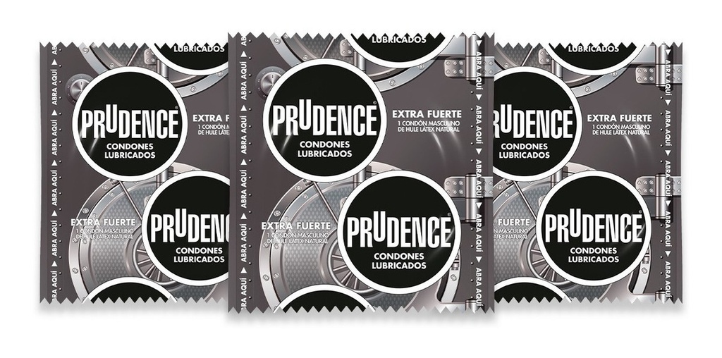 Condones De Látex Prudence Extra Fuerte 3 Condones Premium Quality