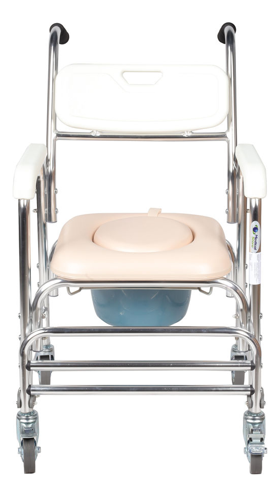 Silla Para Baño 3 En 1 Ducha Comodo Wc Ruedas Medical Ligera Descansapies