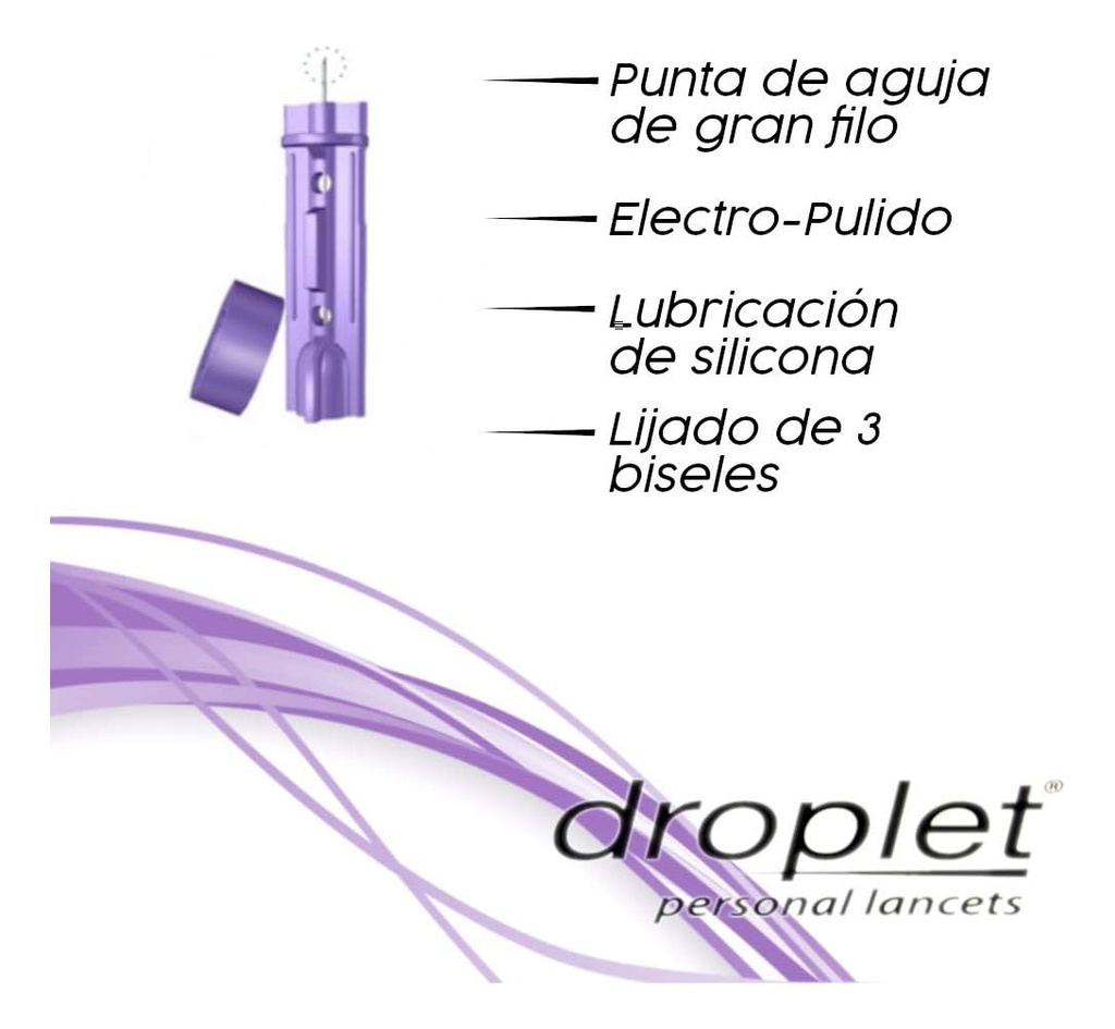 Droplet - Lancetas Universales Para Punción Capilar 30g