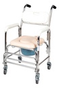 Silla Para Baño 3 En 1 Ducha Comodo Wc Ruedas Medical Ligera Descansapies