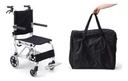 Silla De Traslado Aluminio Sc-108 Color Negro